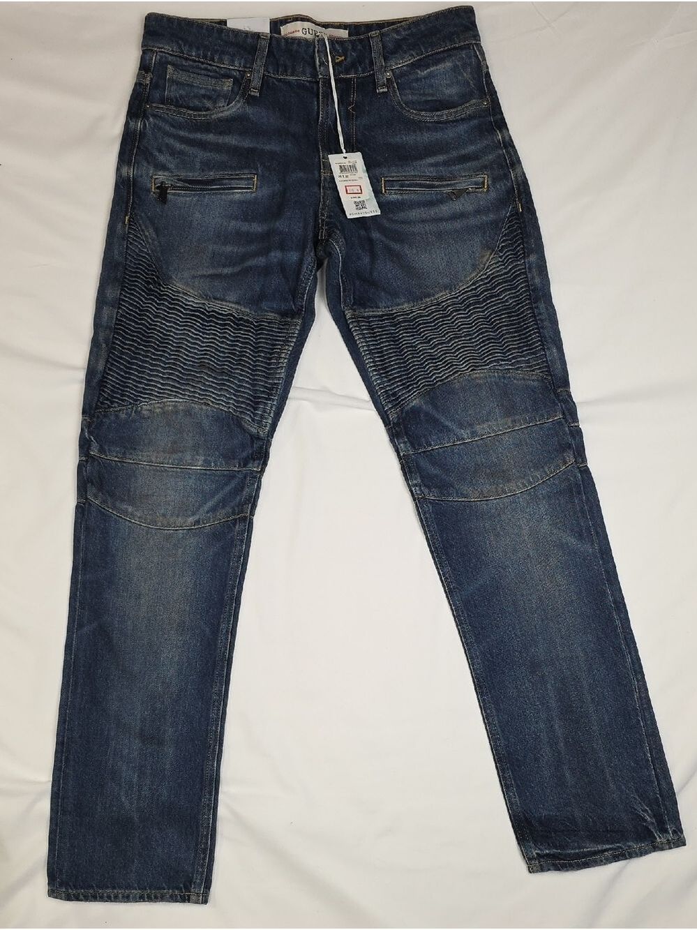 Guess Men's Slim Straight Jeans in Dark Blue Denim 29 X 32
